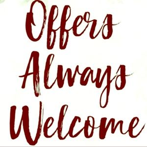 All offers welcomed!